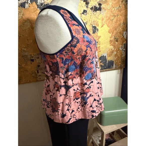 Anthropologie HD In Paris Elsie floral print tank top 10 - Picture 3 of 6